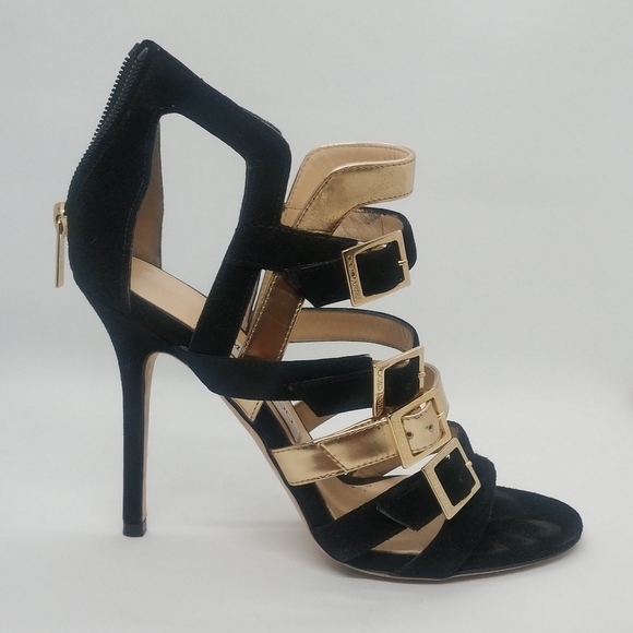 Jimmy Choo Bronx Sandal Suede & Metallic Leather - Picture 16 of 16